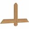 Ekena Millwork Eugene Smooth Timber Gable Bracket, Western Red Cedar, 36"W x 18"H x 1 1/2"D x 3 1/2"F, 12/12 Pitch GBW036X18X0204EUG00SWR - alternate 4